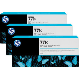 Pack 3 cartouches d'encre photo Vivid HP 771C Noir Photo - 775 ml