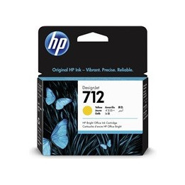 Cartouche d'encre DesignJet HP 712, jaune, 29 ml